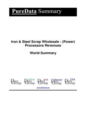 cover image of Iron & Steel Scrap Wholesale--(Power) Processors Revenues World Summary